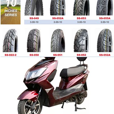 10-дюймовая мотоциклетная безтрубная шина 3.50-10 6PR/8PR нагрузка QTY/40'HQ 13000PCS для тяжелой работы