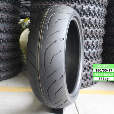 Содержание каучука 35% - 45% 180/55/17 TL Мотоциклетные безтрубные шины для порта Циндао
